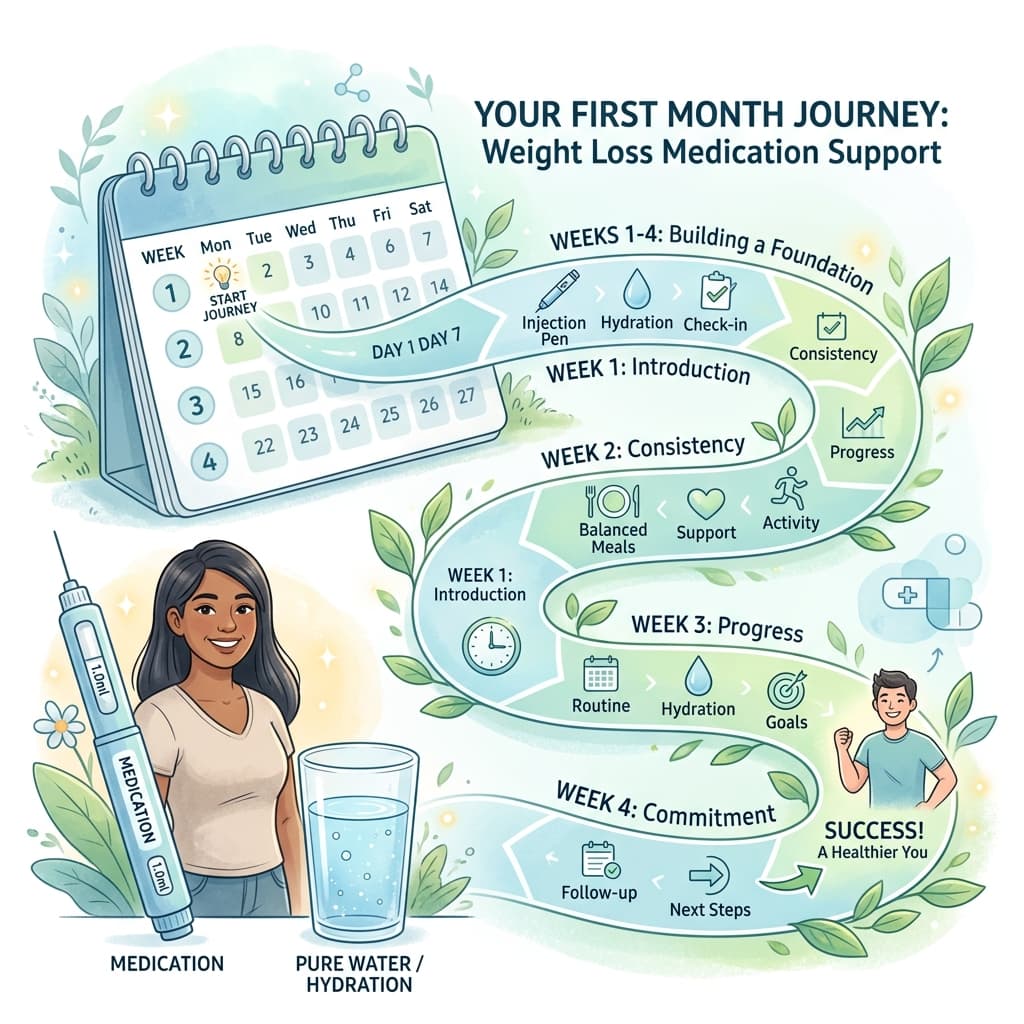 Imagen de portada para Iniciando con Mounjaro: Qué esperar en tu primer mes y cómo personalizo tu tratamiento.