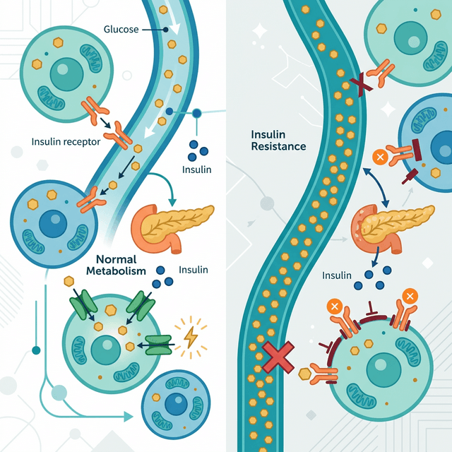 Imagen de portada para Resistencia a la Insulina: ¿Qué es y cómo afecta tu metabolismo?